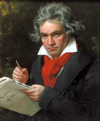 Portrait de Ludwig van Beethoven composant la Missa Solemnis